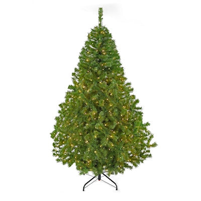 ÁRBOL NAVIDEÑO CANADIENSE 2.20 M CON 1104 RAMAS Y 512 LUCES LED