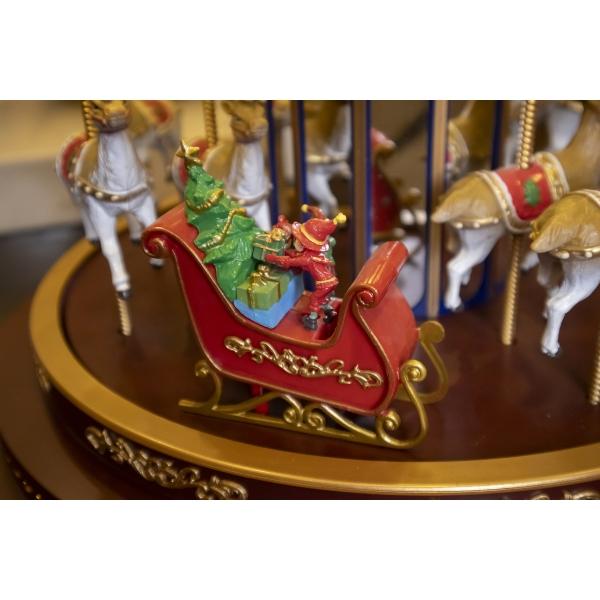 FIGURA DECORATIVA VILLA NAVIDEÑA CARRUSEL DELUXE