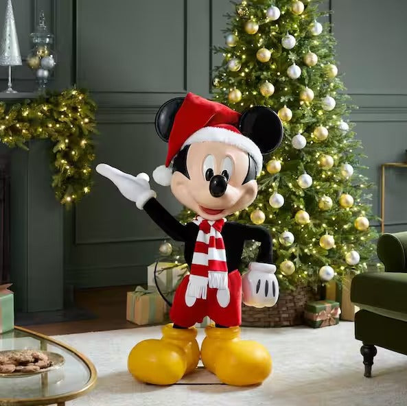 Mickey Mouse y Minnie Navidad Animatronic