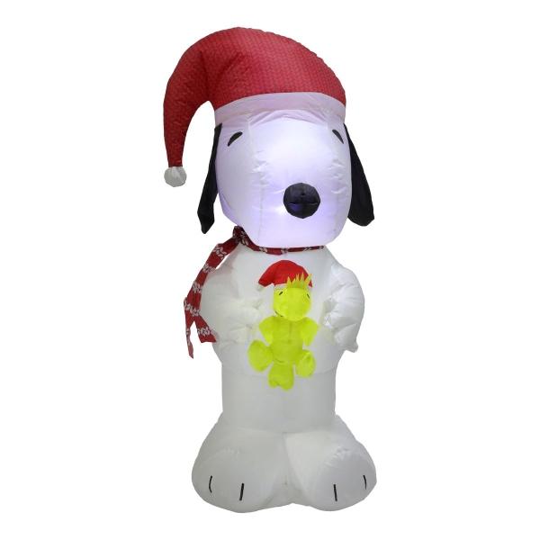 INFLABLE NAVIDEÑO SNOOPY 1.07 M CON LUZ