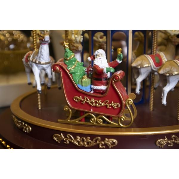 FIGURA DECORATIVA VILLA NAVIDEÑA CARRUSEL DELUXE