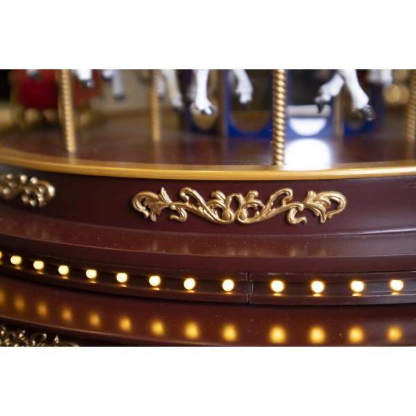 FIGURA DECORATIVA VILLA NAVIDEÑA CARRUSEL DELUXE