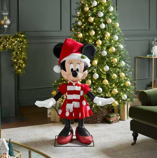 Mickey Mouse y Minnie Navidad Animatronic